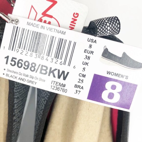 Skechers | Heathered Go Walk 4 Slip On Sneakers - Picture 7 of 7